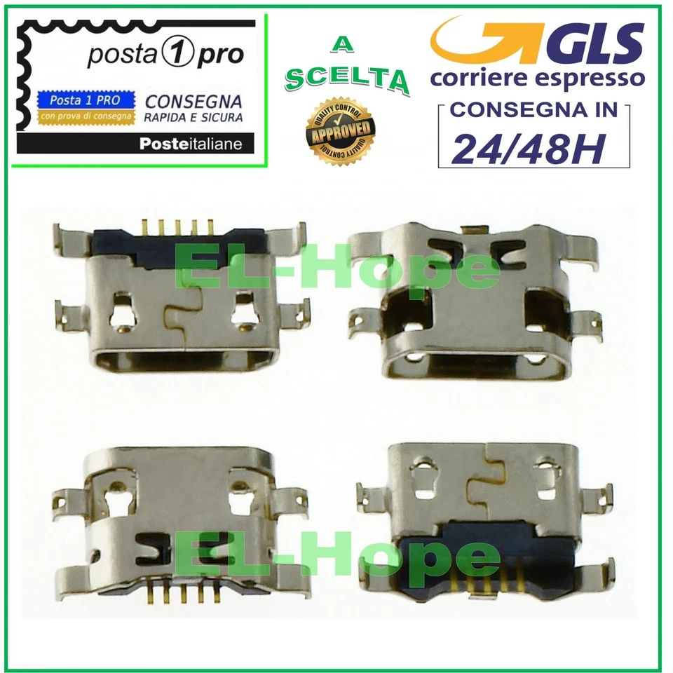CONNETTORE DI RICARICA PER ALCATEL 1SE 2020 OT 5030 OT-5030D MICRO USB - Immagine 1 di 1