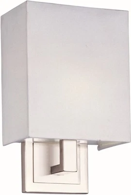 Aplique de pared ET2 E21080-01 níquel Edimburgo LED 2 luces con pantalla de lino Foto 1 de 2