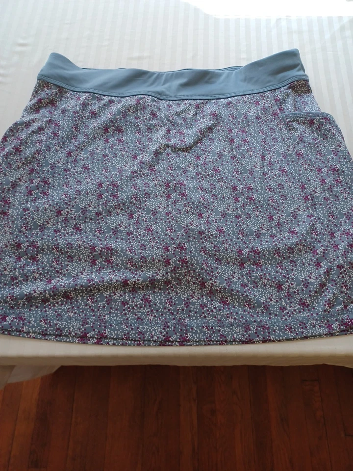 Callaway gray print knit skort XL golf pickleball active sports loungewear  - Image 1 of 4