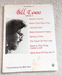 The Artistry of Bill Evans Volume 2 Transcriptions by Bob Hinz 1995 Warner Bros - Picture 1 of 4
