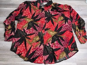 Vintage Roper Shirt Aztec Floral Size 44 Button Rare Pattern Western Button Up - Picture 1 of 7