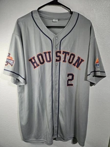 Houston Astros Baseball Jersey Shirt Mens Size XL Classic Grey Bregman #2 MLB - Picture 1 of 12