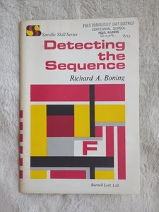 Detecting The Sequence Book F SPECIFIC SKILL SERIES Richard A Boning 1973 Ex Lib - Picture 1 of 5