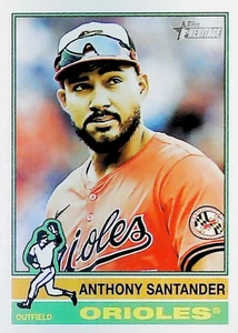 2025 TOPPS HERITAGE #321 ANTHONY SANTANDER BALTIMORE ORIOLES - Picture 1 of 2