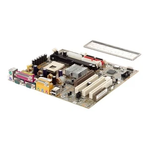 Mainboard micro-ATX GIGABYTE GA-8IDML SOCKEL 478 SDRAM AGP PCI CNR - Afbeelding 1 van 3