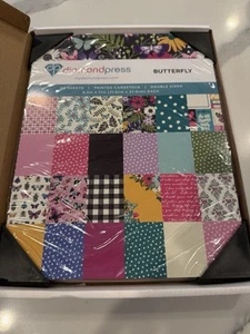 NEW Diamond Press Butterfly Double Sided Printed Cardstock 60 Pages - Picture 1 of 2