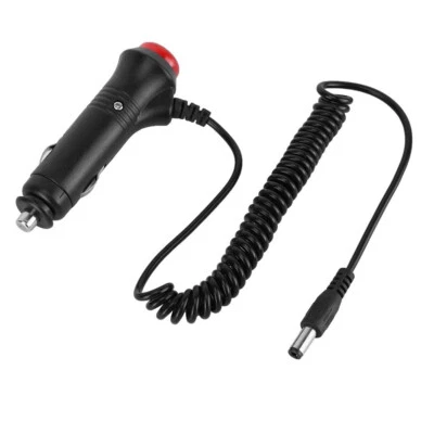 Car Cigarette Lighter Power Supply 5.5mm x 2.1mm Extension Cable Switch Button - Image 1 of 4