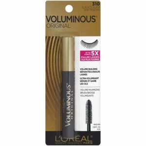 Rímel original voluminoso L'Oreal hasta 5 pestañas más llenas. BLACKEST BLACK #310 - Imagen 1 de 4