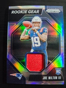 2024 Prizm Joe Milton III RC Rookie Gear Relic #RG-JMN Patriots - Picture 1 of 2