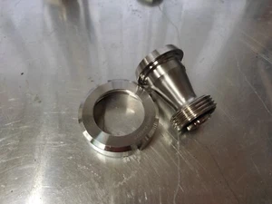 DIN 40 (1,5") /50 (2") Female to 1" RJT Male/Female - Brewery/Dairy fitting - Picture 1 of 3