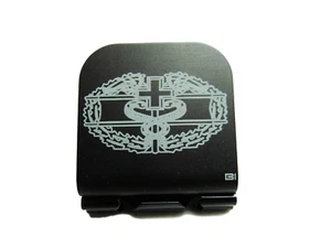 Military Combat Medic Badge Laser Etched Aluminum Hat Clip Brim-it - Picture 1 of 8