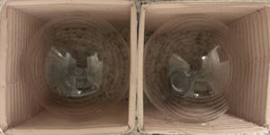 2 Sylvania 40W Clear G25 Globe Light Bulbs - NOS - Made in USA - Picture 1 of 3
