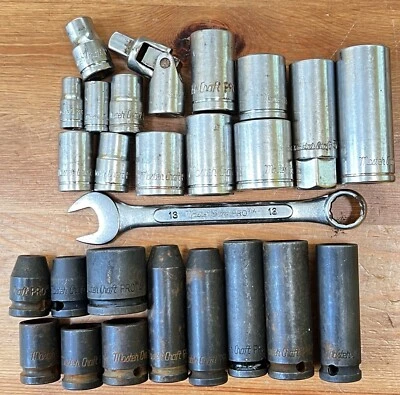 Master Craft Pro 3/8" soquetes de unidade e chave, 25 peças, 6pt e 12pt - Imagem 1 de 4