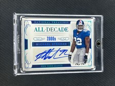 2016 Panini National Treasures Michael Strahan All-Decade Platinum 1/1 Auto #54