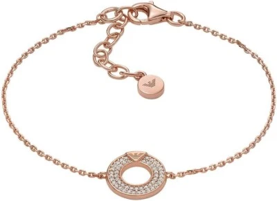 Emporio Armani Rose Gold Silver Bracelet - Image 1 of 4