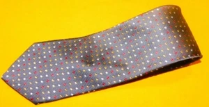 TOM JAMES MADE IN U.S.A. GREY/RED/YELLOW DOTS MOTIF TIE - DESIGNER TIES - TIES. - Picture 1 of 3