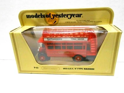 1978 Matchbox Models of Yesteryear 1922 AEC S Type Red Schweppes Omnibus Y-23 - Image 1 of 4