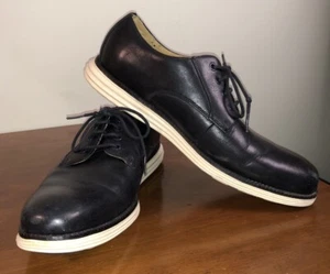 Cole Haan Original Grand C24102 Lace Up Oxford Shoes Black Leather Mens Size 10m - Picture 1 of 10