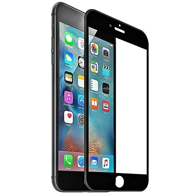 iPhone 14 13 Promax XR 8 7 Plus FULL COVER 9D Tempered Glass Screen Protector - Image 1 of 4