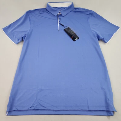 HEAD Polo de Golf XL 48" Azul Elástico Filippo 3 Botón Logo UV Fácil Hombre - Imagen 1 de 4