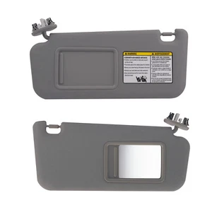 Gray Sun Visor Pair Left & Right Side For Toyota RAV4 2006-2012 74320-42501-B2 - Picture 1 of 12