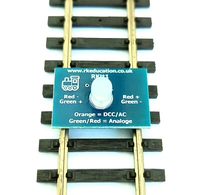 Rk Education RKtt1 N/OO/HO, O Gauge Track Tester Module for Model Railway DC/DCC
