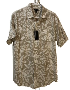 NWT Van Heusen Button Up Hawaiian Shirt Men’s Size Large Casual Vacation Resort - Picture 1 of 7