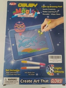 New in box Obuby Magic Sketchpad Create Art that Glows. 8 light effects Ages 3+ - Picture 1 of 4