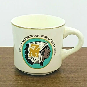 Vtg Boy Scout Mug Seven Mountains Camp Juniata Valley Council Pennsylvania 1970s - Picture 1 of 11