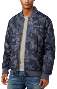 Free Country Reversible Camo Down Modern Bomber Jacket Zip Up Size L Mens Large - Picture 1 of 12