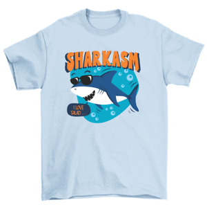 I Love Salad Sharkasm Funny Sarcastic Shark T-Shirt Men Women