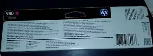 New Genuine HP 980 Magenta Ink OfficeJet X555 MFP X585 D8J08A Dec 2018 - Picture 1 of 3