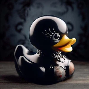 Einzigartige dunkle Harz Tänzerin Ente Latex Rätsel Ente Neuheit Ente Home Schreibtisch Dekor USA - Bild 1 von 13