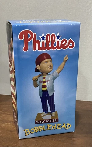 2018 Philadelphia Phillies Bobblehead - Ham Porter - The Sandlot New in BOX SGA Cover