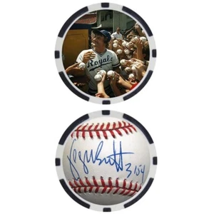 George Brett SIGNED Baseball Legends Poker Chip - Bild 1 von 2