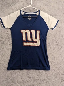 New York Giants Shirt Womans Small Majestic Victor Cruz Jersey 100% Cotton NFC S - Picture 1 of 10