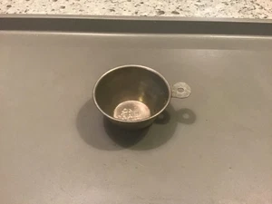 Vintage Unbranded 1/2 Cup Tabbed Aluminum Replacement Measuring Cup FARMHOUSE - Picture 1 of 3