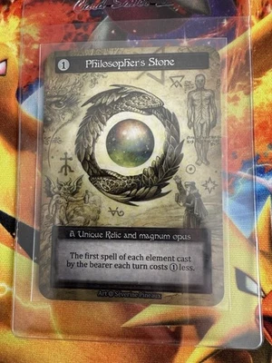 Sorcery: Contested Realm ALPHA Philosopher’s Stone Unique Rare  Non-foil - Image 1 of 2