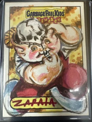 Topps Garbage Pail Kids Sketch Jeff Zapata 2010 Flashback - Image 1 of 4