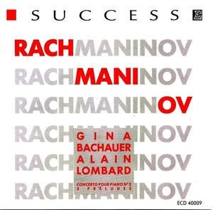 RACHMANINOV Piano Concerto N°2 Trois Préludes GINA BACHAUER Alain LOMBARD  [CD] - Imagen 1 de 3
