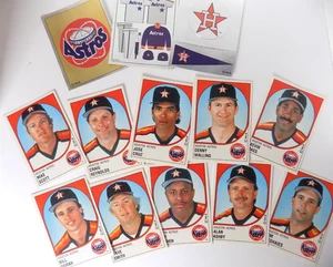 LOT (13) 1988 PANINI ALBUM STICKS ASTROS BASEBALL -C REYNOLDS- M SCOTT - J. CRUZ - Picture 1 of 9