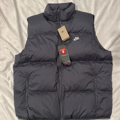 Nike Sportswear PrimaLoft Water-Repellent Puffer Vest Size XL Grey FB7373-068 - Image 1 of 4