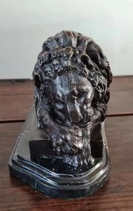 Large Antique French Bronze Sculpture Lion Marked Bonheur Paris Isidore Bonheur - Picture 1 of 5