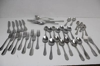 Community , International Stainless Steel Flatware Set 42 Pieces - Image 1 of 4