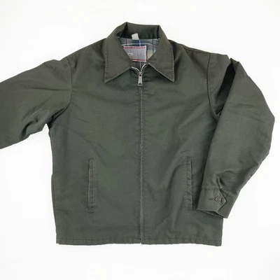 Sears Work Outerwear Full Zip VTG Mechanics Jacket Men Medium (Runs Small) Green - Image 1 of 4