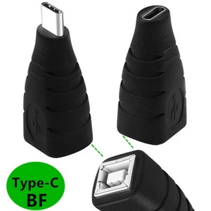 USB Type C Male/Female to USB B Female Data Sync Connector Piano Printer Scanner - Picture 1 of 16
