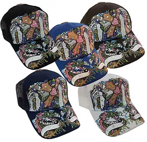 TATUAGGIO Cappello/Cappello da ballo camionista moda strass - Croce della Pace - Foto 1 di 10