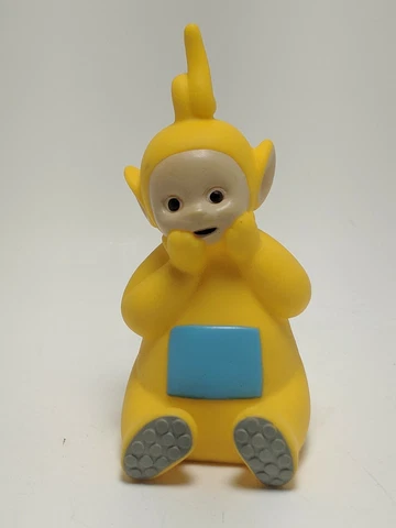 Teletubbies Yellow Laa Laa Sitting Soft plastic 4.25" Toy 1998 Ragdoll Cover