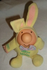 ZIGGY HOPPY EASTER PLUSH WITH HARD PLASTIC 5 INCH FORGET ME NOT VINTAGE STUFFED - Picture 1 of 10
