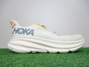 Hoka Clifton 9 Shoes Womens 8 Wide Vanilla Astral Daily Road Jogging Trainer - Picture 1 of 15